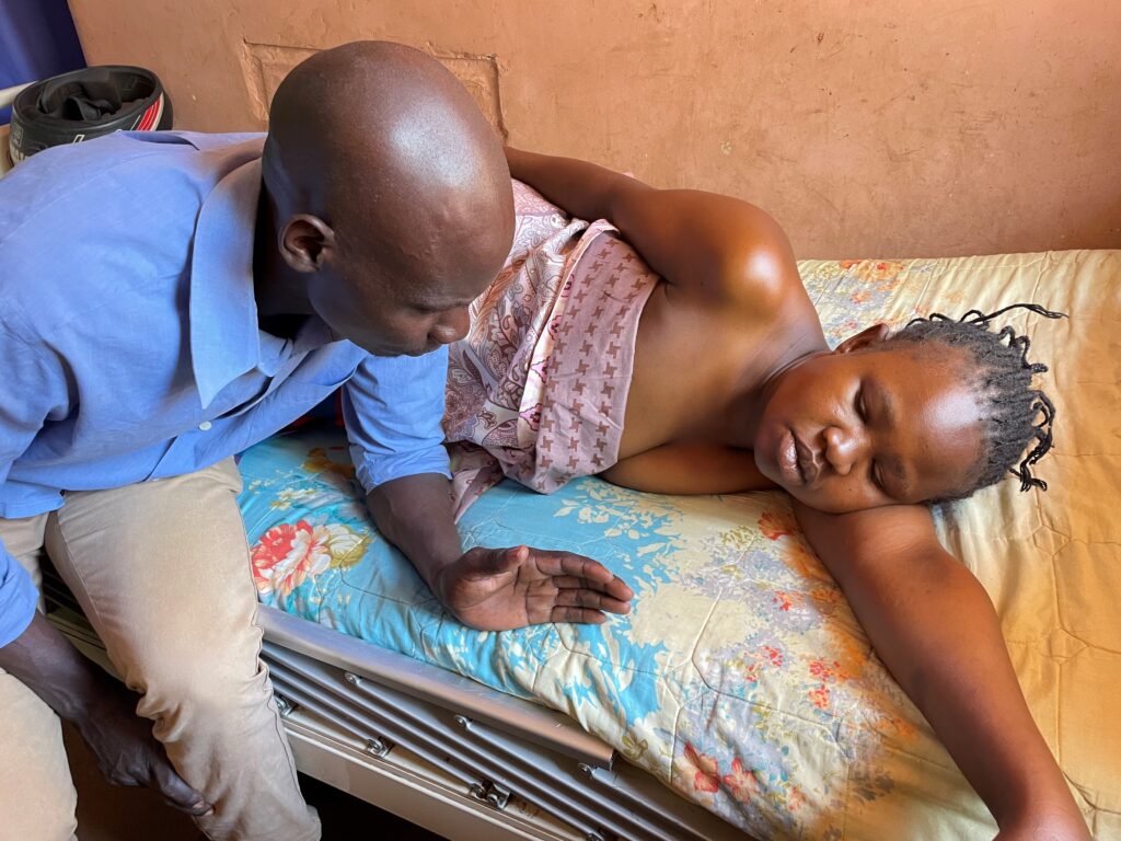 Margaret and her husband hearbroken at the loss of their baby.