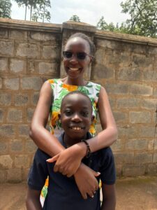 Brenda &amp; her son Victor
(meaning victorious)